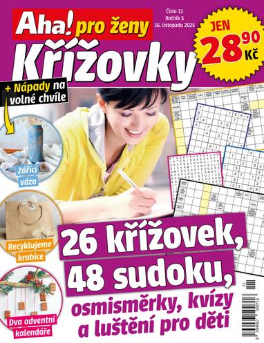Časopis Aha! pro ženy Křížovky - 11/2025 - CZECH NEWS CENTER a. s.