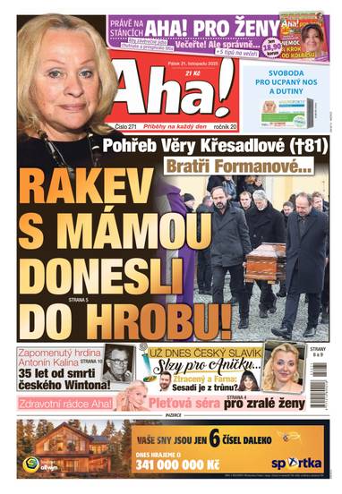 Aha! - 21.11.2025 - CZECH NEWS CENTER a. s.