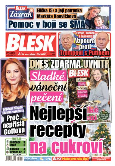 BLESK - 24.11.2025 - CZECH NEWS CENTER a. s.