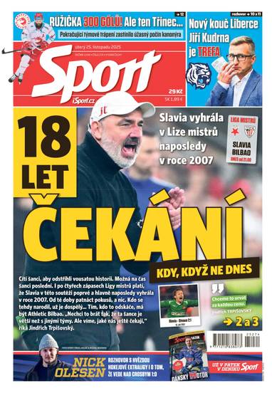 Sport - 25.11.2025 - CZECH NEWS CENTER a. s.