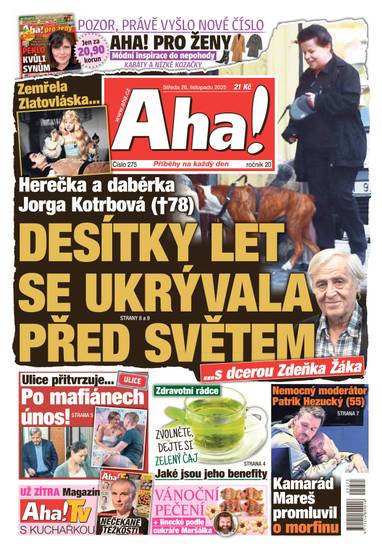 Aha! - 26.11.2025 - CZECH NEWS CENTER a. s.