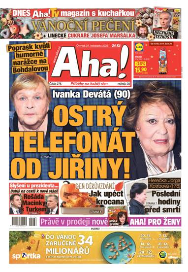 Aha! - 27.11.2025 - CZECH NEWS CENTER a. s.