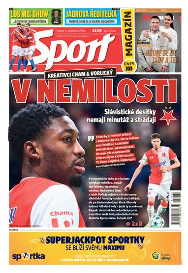 Sport - 5.12.2025 - CZECH NEWS CENTER a. s.