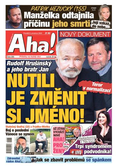 Aha! - 8.12.2025 - CZECH NEWS CENTER a. s.