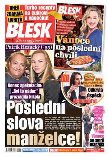 BLESK - 8.12.2025 - CZECH NEWS CENTER a. s.