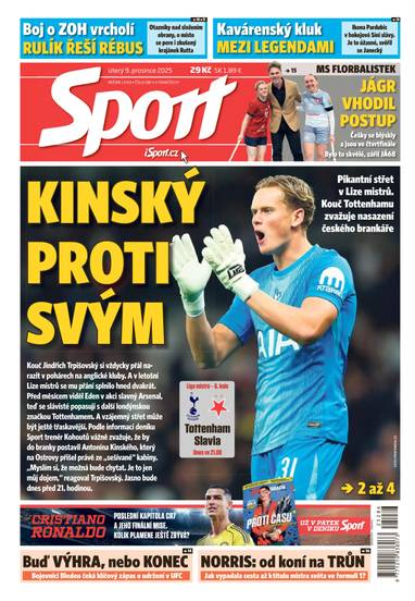 Sport - 9.12.2025 - CZECH NEWS CENTER a. s.