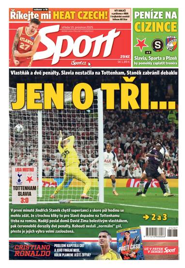 Sport - 10.12.2025 - CZECH NEWS CENTER a. s.