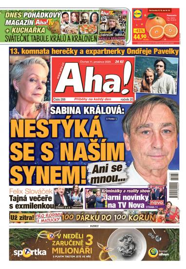 Aha! - 11.12.2025 - CZECH NEWS CENTER a. s.