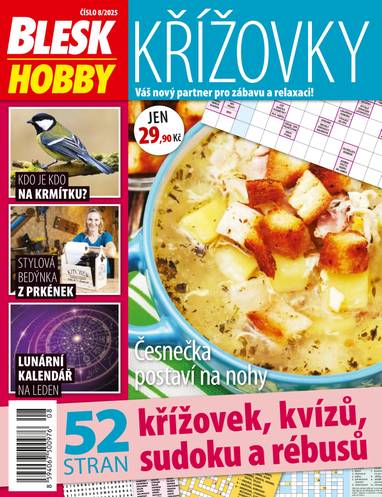 Časopis Blesk Hobby KŘÍŽOVKY - 8/2025 - CZECH NEWS CENTER a. s.