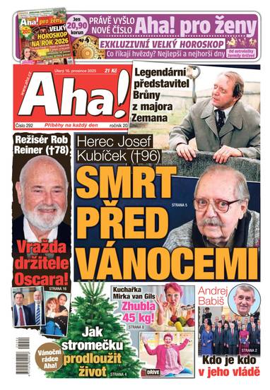 Aha! - 16.12.2025 - CZECH NEWS CENTER a. s.