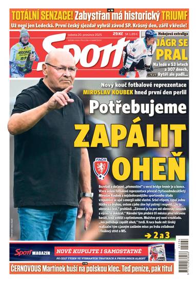 Sport - 20.12.2025 - CZECH NEWS CENTER a. s.