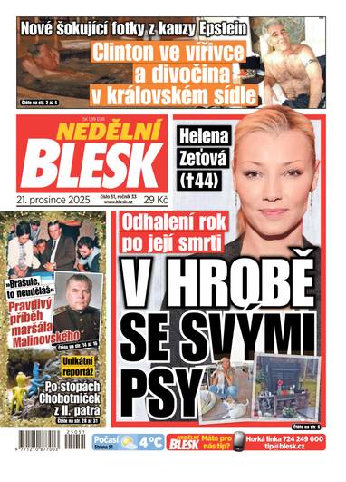 NEDĚLNÍ BLESK - 51/2025 - CZECH NEWS CENTER a. s.