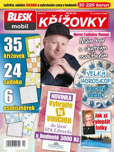 Časopis BLESKmobil KŘÍŽOVKY - 12/2025 - CZECH NEWS CENTER a. s.