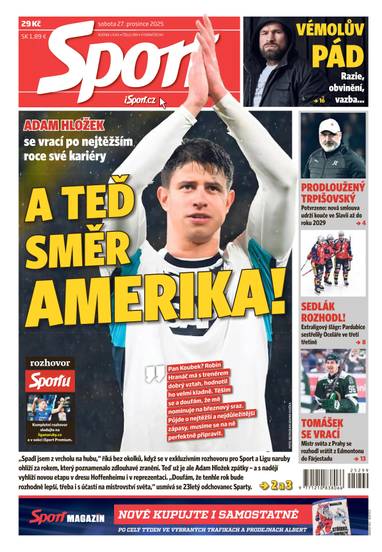 Sport - 27.12.2025 - CZECH NEWS CENTER a. s.