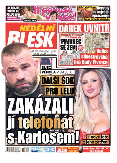 NEDĚLNÍ BLESK - 52/2025 - CZECH NEWS CENTER a. s.