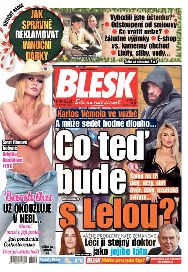 BLESK - 29.12.2025 - CZECH NEWS CENTER a. s.