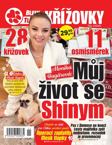 Časopis BLESK TLAPKY KŘÍŽOVKY - 11/2025 - CZECH NEWS CENTER a. s.