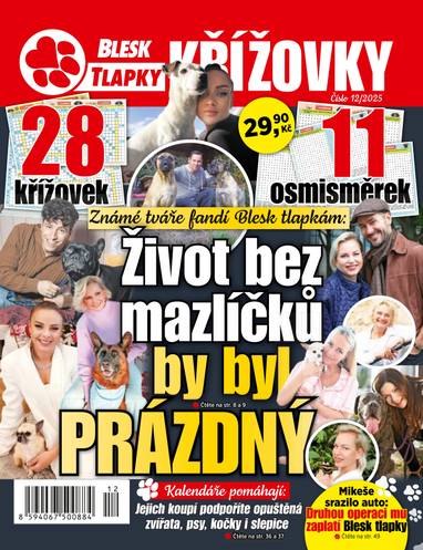Časopis BLESK TLAPKY KŘÍŽOVKY - 12/2025 - CZECH NEWS CENTER a. s.