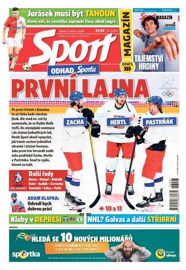 Sport - 9.1.2026 - CZECH NEWS CENTER a. s.