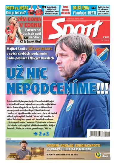 Sport - 13.1.2026 - CZECH NEWS CENTER a. s.
