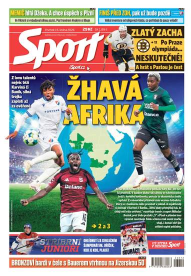 Sport - 15.1.2026 - CZECH NEWS CENTER a. s.