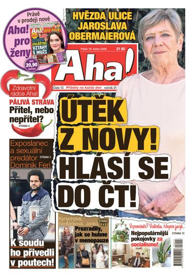 Aha! - 16.1.2026 - CZECH NEWS CENTER a. s.