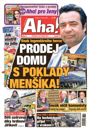 Aha! - 17.1.2026 - CZECH NEWS CENTER a. s.