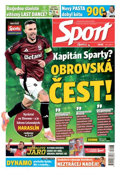 Sport - 28.1.2026 - CZECH NEWS CENTER a. s.
