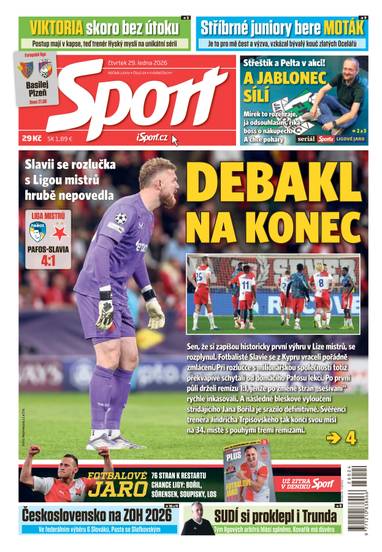 Sport - 29.1.2026 - CZECH NEWS CENTER a. s.
