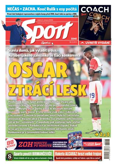 Sport - 3.2.2026 - CZECH NEWS CENTER a. s.