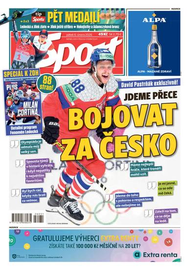 Sport - 6.2.2026 - CZECH NEWS CENTER a. s.