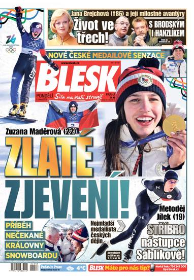 BLESK - 9.2.2026 - CZECH NEWS CENTER a. s.