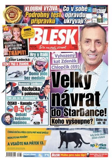 BLESK - 13.2.2026 - CZECH NEWS CENTER a. s.