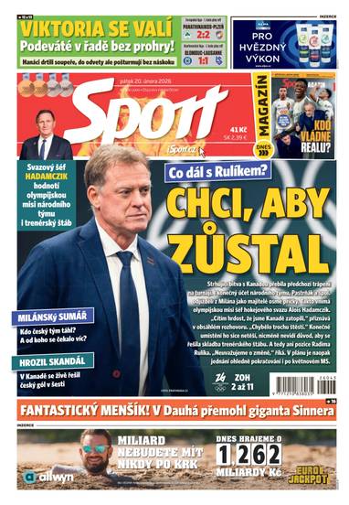Sport - 20.2.2026 - CZECH NEWS CENTER a. s.