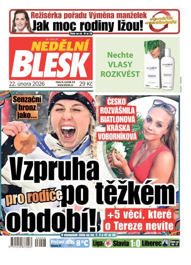 NEDĚLNÍ BLESK - 8/2026 - CZECH NEWS CENTER a. s.