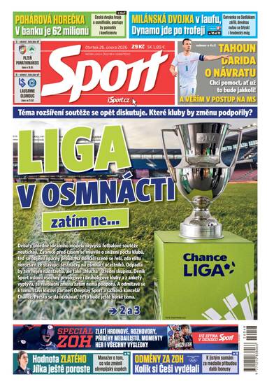 Sport - 26.2.2026 - CZECH NEWS CENTER a. s.