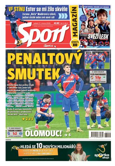 Sport - 27.2.2026 - CZECH NEWS CENTER a. s.