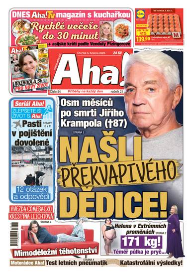 Aha! - 5.3.2026 - CZECH NEWS CENTER a. s.