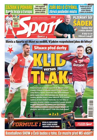 Sport - 5.3.2026 - CZECH NEWS CENTER a. s.