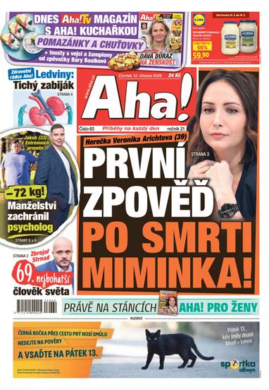 Aha! - 12.3.2026 - CZECH NEWS CENTER a. s.