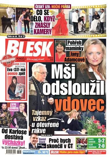 BLESK - 16.3.2026 - CZECH NEWS CENTER a. s.