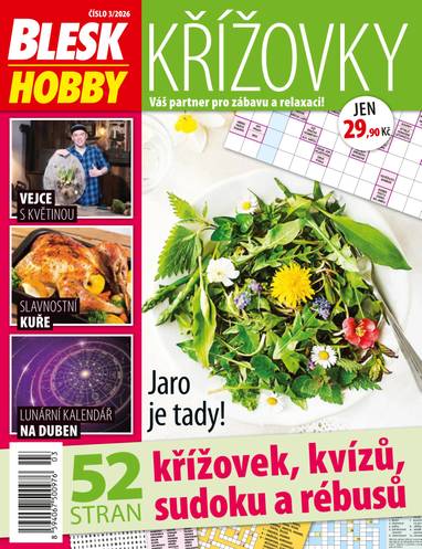 Časopis Blesk Hobby KŘÍŽOVKY - 3/2026 - CZECH NEWS CENTER a. s.