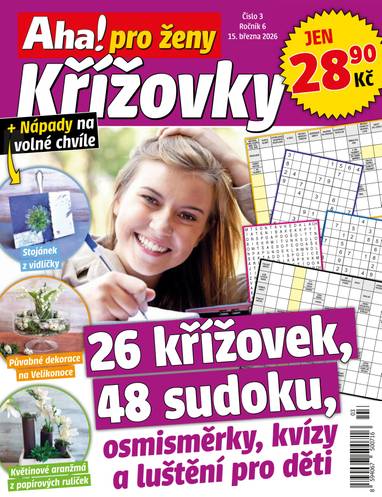 Časopis Aha! pro ženy Křížovky - 3/2026 - CZECH NEWS CENTER a. s.
