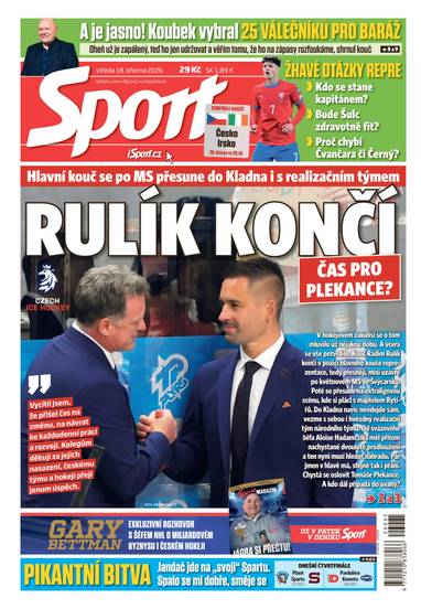 Sport - 18.3.2026 - CZECH NEWS CENTER a. s.