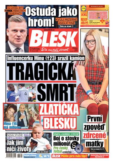 BLESK - 19.3.2026 - CZECH NEWS CENTER a. s.