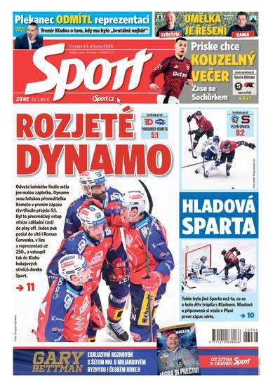 Sport - 19.3.2026 - CZECH NEWS CENTER a. s.