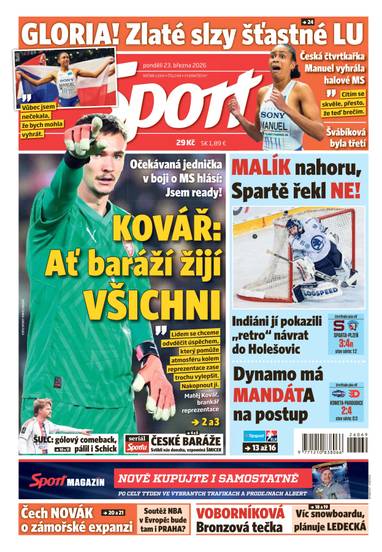 Sport - 23.3.2026 - CZECH NEWS CENTER a. s.