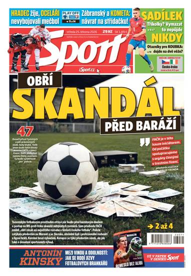 Sport - 25.3.2026 - CZECH NEWS CENTER a. s.