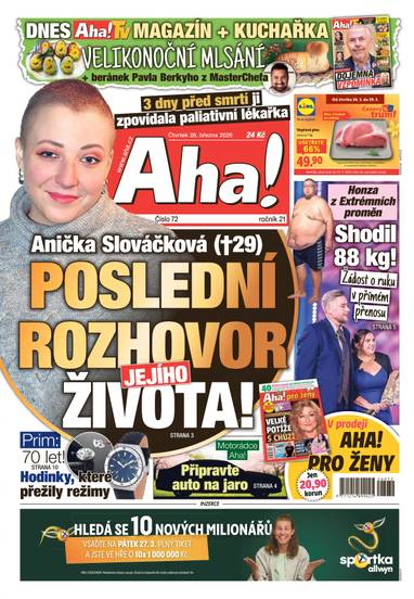 Aha! - 26.3.2026 - CZECH NEWS CENTER a. s.