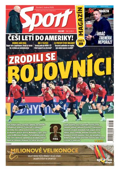 Sport - 2.4.2026 - CZECH NEWS CENTER a. s.